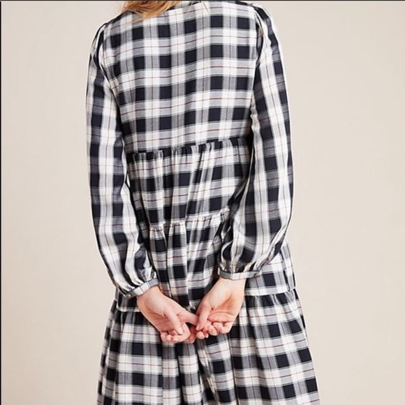 Amber Plaid Tiered Tunic - Picture 2 of 5